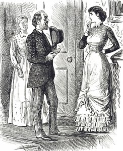 Caricatura que representa un tipo diferente de medidor de gas en uso de George du Maurier