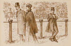 De paso: Ese es Bounderson, ¿no? ¡Debería haber sido ahogado como un cachorro!, Punch Magazine, 23 de julio de 1892