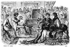 Música en casa, 1885 de George du Maurier