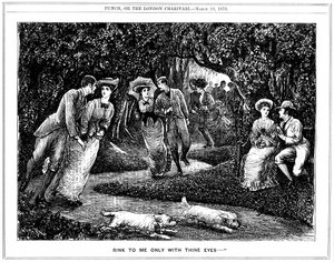 Rink to me only with thine eyes, 1876 de George du Maurier