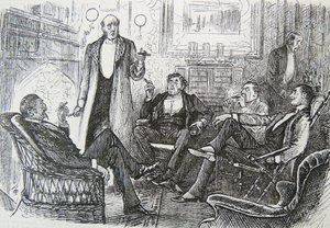 La sala de fumadores de George du Maurier