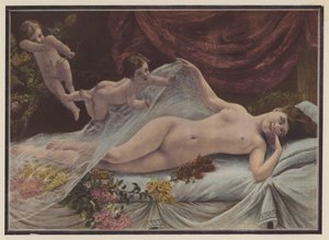 El despertar de la primavera (litografia en color) de George van den Bos