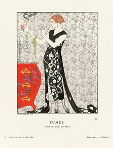 Fumee, de "Gazette du Bon Ton" (grabado) de Georges (after) Barbier