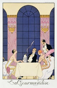 Los Gourmands de Georges (after) Barbier