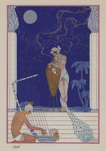 El romance del perfume: el antiguo Egipto (litografía en color)