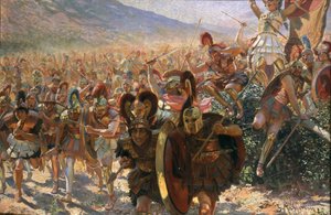 Los héroes de Maratón de Georges Antoine Rochegrosse