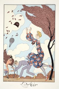 Aire, de "Falbalas & Fanfreluches, Almanach des Modes Présentes, Passées et Futures". de Georges Barbier