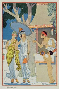 La antigua Grecia, de "El arte del perfume", pub. 1912 (impresión en pochoir) de Georges Barbier