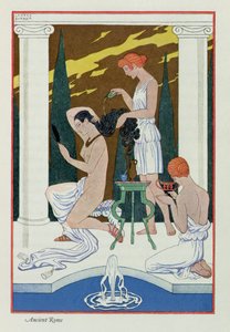La antigua Roma, de "El arte del perfume", pub. 1912 (impresión en pochoir) de Georges Barbier