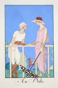 En el Polo, de "Falbalas & Fanfreluches, Almanach des Modes Présentes, Passées et Futures de Georges Barbier