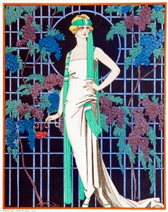 Rosas en la noche de Georges Barbier