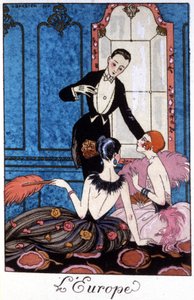Europa, principios del siglo XX (ilustración) de Georges Barbier