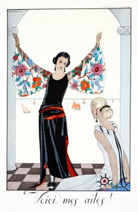 Aquí están mis Alas, de "Falbalas & Fanfreluches, Almanach des Modes Présentes, Passes et Futures de Georges Barbier