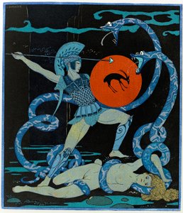 Ilustración de Les Chansons de Bilitis de Georges Barbier
