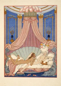Ilustración de "Les Liaisons Dangereuses" de Pierre Choderlos de Laclos (1741-1803) pub. 1934 (impresión en plantilla) de Georges Barbier