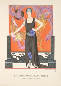 La Belle Dame Sans Merci, de una colección de láminas de moda de Georges Barbier