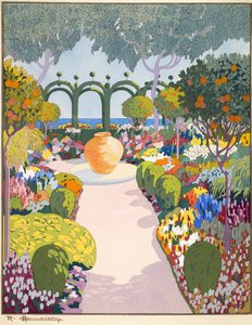 La Jarre, pub. París 1919 (impresión en plantilla) de Georges Barbier