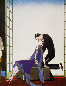 Le Feu, litografía de George Barbier (1882-1932), de Falbalas et Fanfreluches, Almanach des Modes Presentes, Passees et Futures