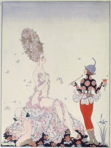 Madre Naturaleza (pluma, tinta y acuarela sobre papel) de Georges Barbier