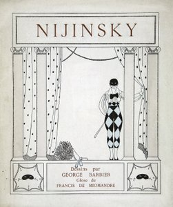 Nijinsky, Portada, de la serie "Diseños sobre las danzas de Vaskac Nijinsky" (Impresión Pochoir)