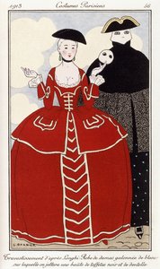 Ropa parisina: Disfraces después de Longhi de Georges Barbier