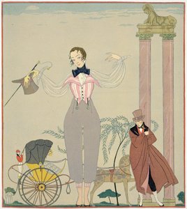 Rendez-vous (acuarela sobre papel) de Georges Barbier