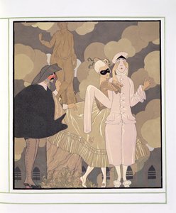 Sorpresa (acuarela sobre papel) de Georges Barbier