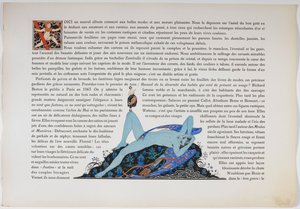 Texto y una figura desnuda, coloreada en azul.