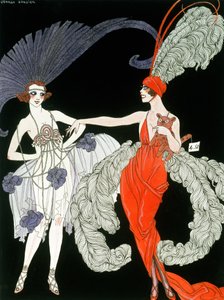 La compra (pluma, tinta y acuarela sobre papel) de Georges Barbier