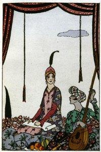 La reina de Saba, c. 1920 (ilustración) de Georges Barbier
