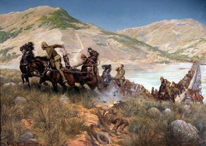 El Cruce Final de Buller del Tugela, Febrero 1900 de Georges Bertin Scott