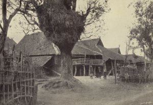 Birmania: En Kengtung (foto en blanco y negro) de Georges Bertin Scott