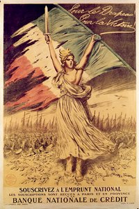 Póster francés de la Primera Guerra Mundial alentando la compra de bonos de guerra, 1917