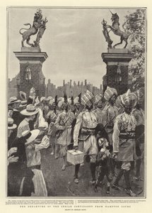 La partida del contingente indio de Hampton Court de Georges Bertin Scott