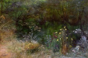 Un lago con náyades