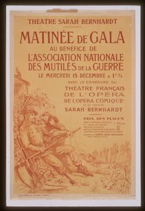 Mañana de gala a beneficio de la Asociación Nacional de Lisiados de Guerra Teatro Sarah Bernhardt de Georges Clairin