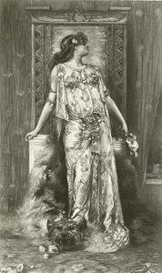Sarah Bernhardt como Cleopatra de Georges Clairin