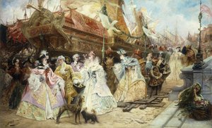 El séquito real de Georges Clairin