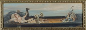 La góndola, hacia 1896 (papel) de Georges Clairin