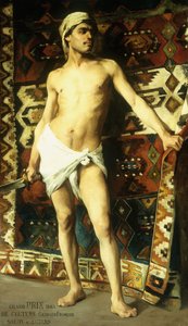 El guardia del harén, 1885 de Georges De Geetere