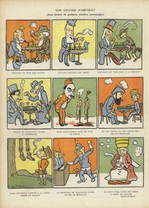Juegos favoritos de grandes hombres, ilustración para Le Rire