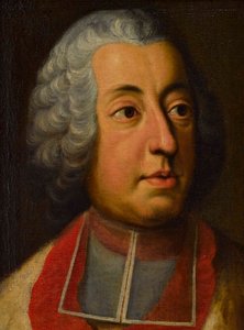 Cardenal Johann Theodor de Baviera (1703-1763) - George Desmarees (1697-1776). Óleo sobre lienzo Dimensiones : 44x33 cm Colección privada