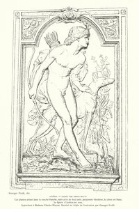 Acteón, héroe de la mitología griega, camafeo del escultor francés Emile Soldi de Georges Ernest Profit