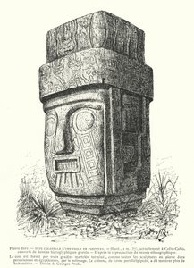 Ídolo inca colosal tallado en pórfido de Georges Ernest Profit