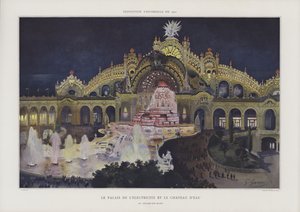 Palacio de la Electricidad y Castillo del Agua en el Champ de Mars, Exposición Universal 1900