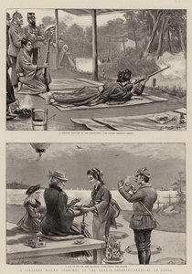 Un Bisley Japonés, Bocetos en el Festival Anual de Tiro en Kioto de Georges Ferdinand Bigot
