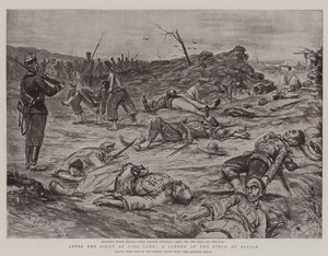 Después de la Lucha en Ping Yang, un Rincón del Campo de Batalla