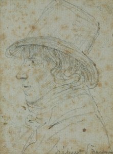 Jacques Hebert (1757-94) (lápiz sobre papel) de Georges Francois Gabriel