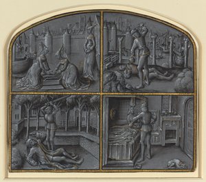 Cuatro escenas de las leyendas de Judas y Pilato