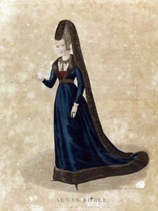 Agnes Sorel, finales del siglo XVIII (litografía) de Georges Jacques Gatine